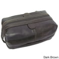 thumbnail image 4 of Amerileather  Cosmetic Toiletry Bag with Bonus Accessories Distressed Two-Tone Brown, 4 of 5