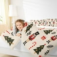 thumbnail image 4 of Manfei Cartoon Christmas Tree Bedding Comforter Set,Xmas Candy Cane Twin Comforter Sets,Vintage Nutcraker Soldier Bedding Set For Teens,Ultra Soft Home Decor Reversible,2pcs, 4 of 8