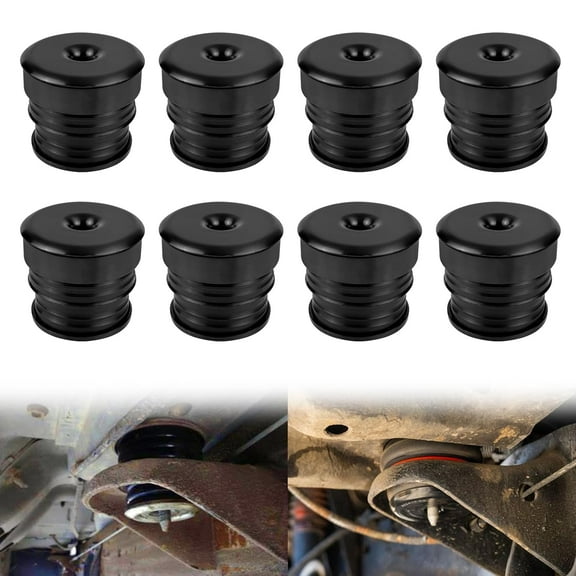 YIUIY 8PCS Silicone Body Mount Kit Compatible with Ford Super Duty Crew Cab F-250 F-350 2WD 4WD 2008-2016 Black
