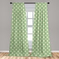 thumbnail image 5 of Ambesonne Garden Curtains, Spring Plants Yard, Pair of 28"x63", Pale Green Cream Yellow, 5 of 5