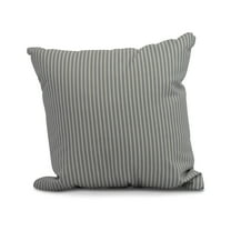 Simply Daisy, 20" x 20" Ticking Stripe Outdoor Pillow, Navy Blue