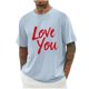 thumbnail image 1 of Camisas de Manga Larga para Hombres Imprimir Casual Cuello Redondo Blusa de Manga Corta, Camisas de Lino para Hombres, 1 of 1