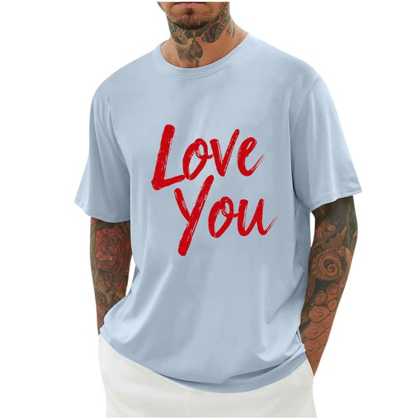 Camisas de Manga Larga para Hombres Imprimir Casual Cuello Redondo Blusa de Manga Corta, Camisas de Lino para Hombres