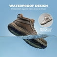 thumbnail image 3 of NORTIV 8 Men's Waterproof Winter Snow Boots Lightweight Hiking Casual Chukka Ankle Boots, 3 of 10