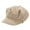 Beige, variant on UDIYO Visor Beret Cap Solid Color Retro British Style Peaked 8 Panel Cold Resistant Corduroy Women Octagonal Newsboy Cabbie Painter Hat for Autumn Winter