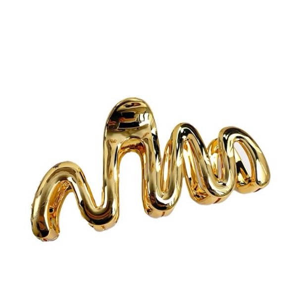 Pinza De Garra Para El Cabello De Serpiente Dorada Pinza Para El Cabello De Línea Dorada Pinzas De Garra Creativas Con Forma De Serpiente De Metal Para Mujeres Niñas Accesorios Para El Cabello Pinzas