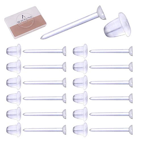 Beadnova BEADNOVA 500pairs Invisible Earrings for Sports Work School