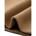 thumbnail image 5 of INSPIRE CHIC Women's Shawl Collar Single Breasted Mid-Thigh Overcoat L Mid Brown, 5 of 6