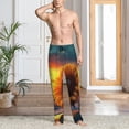 thumbnail image 2 of Honiee Sunset Coast Sunflower for men - a sleek fusion of Straight Pajama Pants, versatile Lounge Pants, and cozy Sleepwear, all rolled into one-Small, 2 of 6