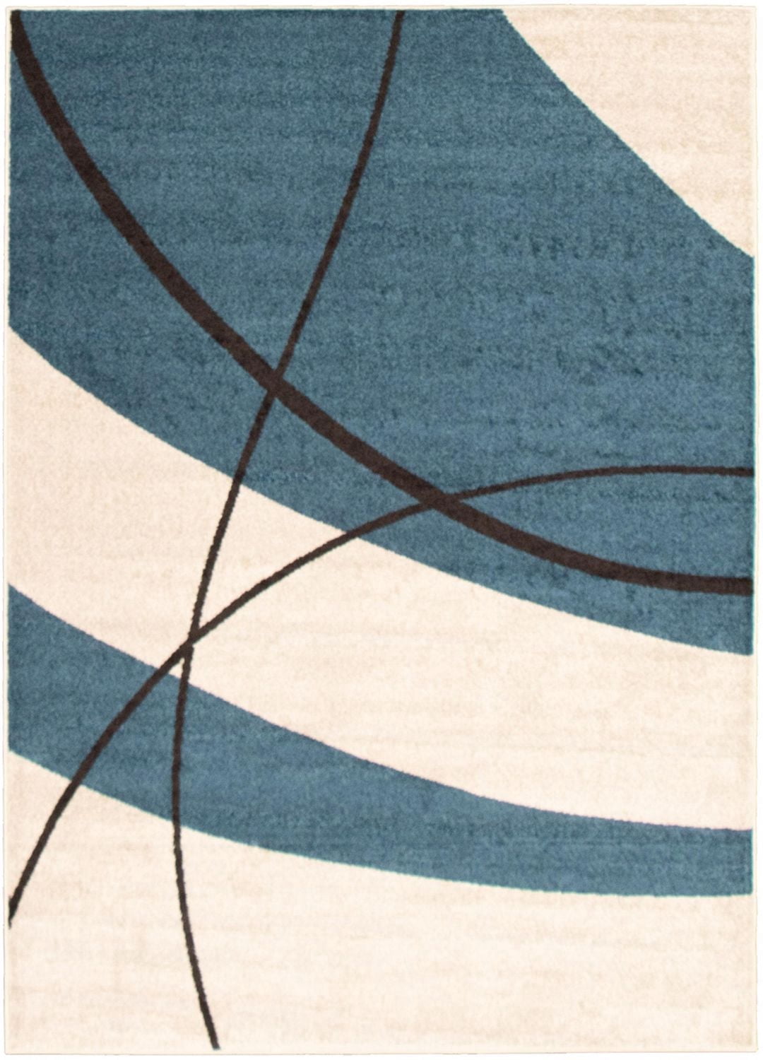 ECARPET Contemporary Area Rug, Swirl Lines Abstract Carpet Cosi Collection