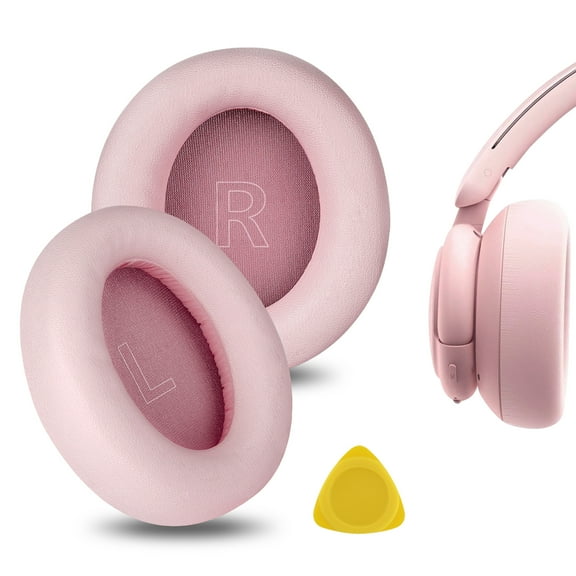 Geekria NOVA Replacement Ear Pads Compatible with Soundcore Life Q30 Soundcore by Anker Life Q35 Headphones, Ear Cushions (Pink)