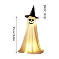 thumbnail image 4 of Kdkad Halloween Light Up Ghost Decor, 33 In Spooky Cute Standing Ghost, Halloween Decorations for Front Door Porch Yard Tree, Indoor Party Room Decor, 4 of 8