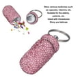thumbnail image 3 of Pastillero, Pastillero Portátil Con Diamantes de Imitacia, Soporte para Almacenamiento de Pastillas, Llavero dispensador de medicamentos impermeables para viajes de acamps al, 3 of 7