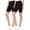 Black-Black, variant on MOA COLLECTION Women's 2-Pack Yoga Biker Shorts ? Elastic High Waist Design