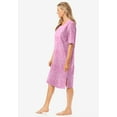 thumbnail image 3 of Dreams & Co. Plus Size Short-Sleeve Sleepshirt, 3 of 5