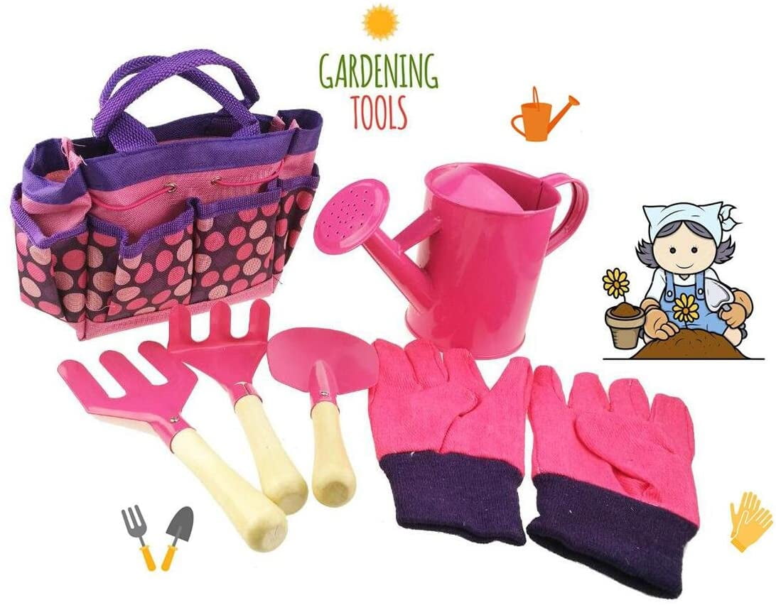 kids pink tool set