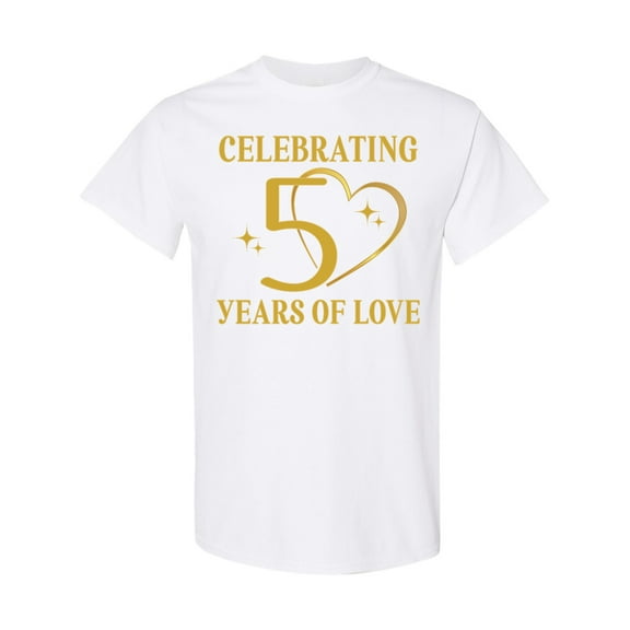 Inktastic 50th Wedding Anniversary 50 Years T-Shirt