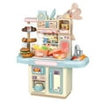 thumbnail image 2 of Electric Pretend Kitchen Counter, Safety Pretend Kitchen Counter Toy  for Lunch Pink,Blue, 2 of 7