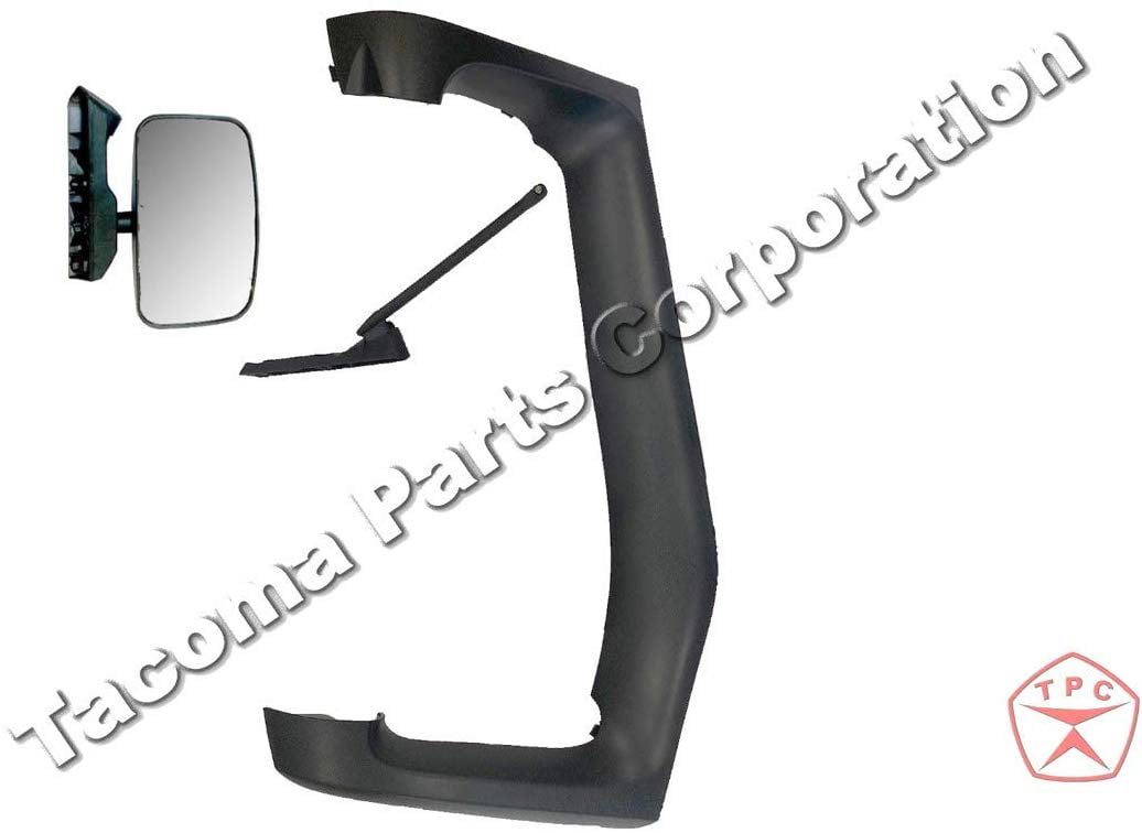 Passenger Side Main Mirror Glass fit 2008-2019 Volvo VNL with Power Operation ECCPP Rear View Mirror Right Side Upper Mirror Lens RH Heated 