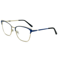 thumbnail image 2 of In Style Eyes Premium Blue Light Reading Glasses. Gold Frame Cat Eye Glasses, Blue 2.5x, 2 of 5