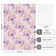 thumbnail image 2 of 2 Pcs Pioneer Flower Floral Print Pattern Kitchen Towels, Funny Microfiber Dish Towel Set, 18" X 26" Tea Towels, 2 of 6