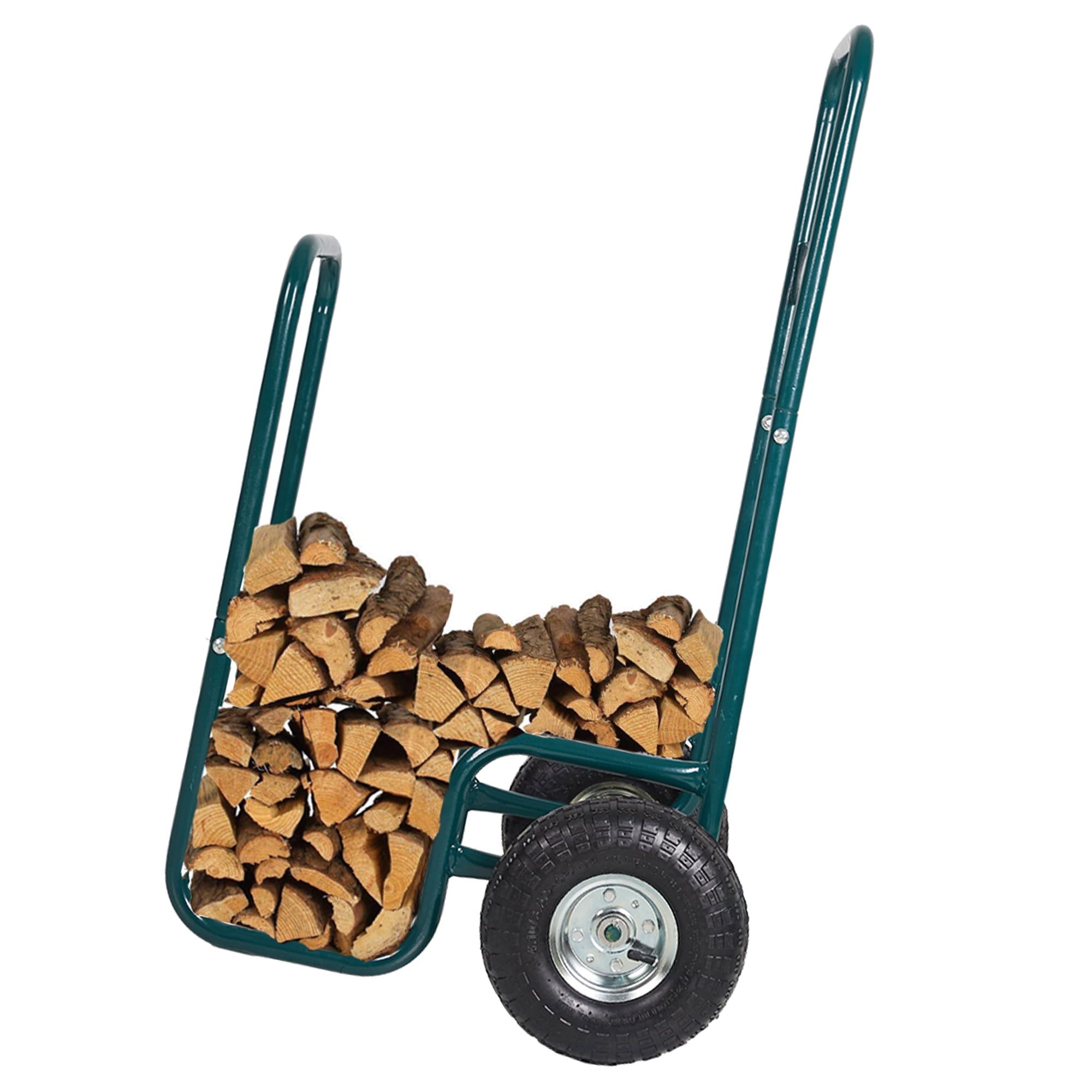 Landmann Wheeled Firewood Log Transport Carrier Rack Caddy w Weatherproof Cover Walmart