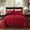 Black and Red, variant on YEPCLUB 3-Piece Twin Size Comforter Set, Light Purple Down Alternative Reversible Bedding Set, All-Season Quilted Soft Comforter with Pillowcases