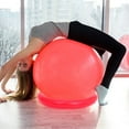 thumbnail image 4 of Tineasur Fixed Ring Exercise Ball Stand Red PVC 1Set For Fitness Training Wear Resistance, 4 of 8
