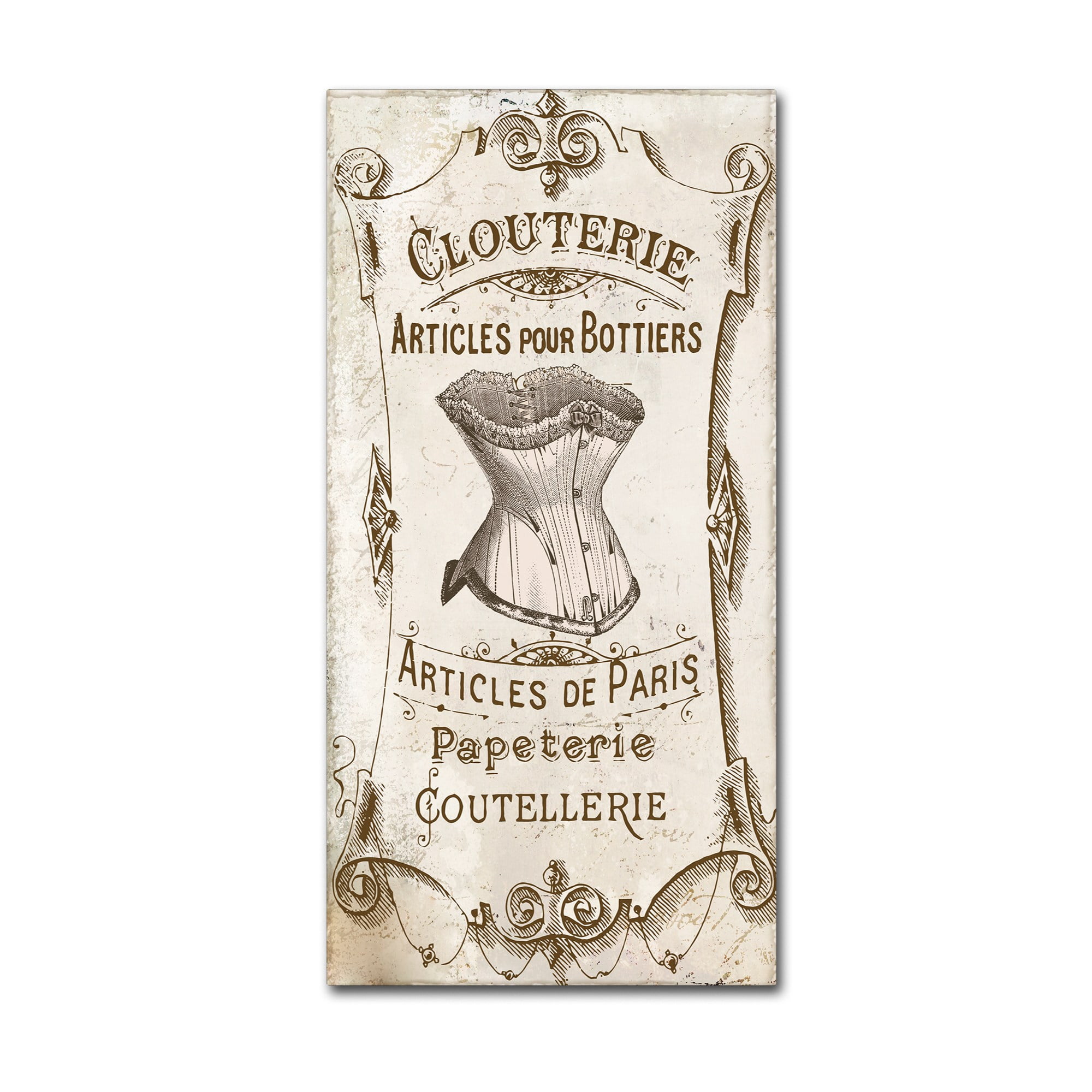 Trademark Fine Art "Signes Francais III" Canvas Art by Color Bakery