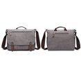 thumbnail image 3 of Bolso de mensajero para hombre, maletín Vintage de lona a la moda, maletín de negocios, 3 of 4