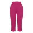 thumbnail image 4 of Women's Capris Athletic Cropped Jogging Pants Casual High Waist Sports Sweatpant, 4 of 6