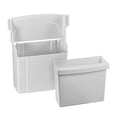 thumbnail image 3 of Alpine Industries White Durable Plastic Sanitary Napkin Receptacle 2 Pack, 3 of 11