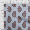 thumbnail image 1 of oneOone Cotton Poplin Fabric Paisley Block Print Fabric By The Yard 42 Inch Wide, 1 of 4