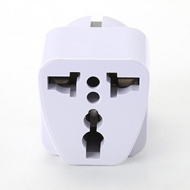Adaptador universal de enchufe de CA del Reino Unido, EE. UU. y Australia a la UE, adaptador de enchufe de viaje, convertidor