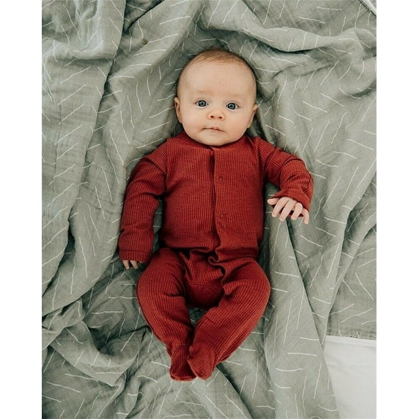 Newborn Infant Baby Boy Girl Long Sleeve Romper Jumpsuit Bodysuit