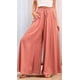 thumbnail image 4 of Pantalones Casuales para Mujer, con Cintura Elástica y Pierna , con Bolsillos. Naranja Rojo L, 4 of 9