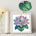 thumbnail image 6 of Diamond Painting Kit with Frame Beautiful Lotus Special Shape Creative Diamond Art For Home Decor and Gifts 6.69 x 6.69 in, 6 of 7