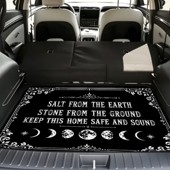 Universal Car Trunk Mat, Salt From The Earth Stone From The Ground Anti-Slip Easy to Clean, Trunk Protective Mat, Vehicle Interior Accessories Suitable for Most Car Models.