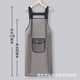 thumbnail image 5 of Delantal de aceite impermeable de longitud extendida, ropa de trabajo de cocina de gran tamaño Unisex, delantal de Chef para restaurante, monos para lavar platos para uso doméstico, 5 of 5