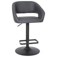 thumbnail image 4 of Flash Furniture Erik 23" - 31.5"H Square Adjustable Swivel Mid Back Barstool, Gray/Black, 4 of 11