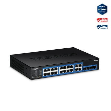 UPC: 0710931140392 | TRENDnet TEG-204WS 20-Port Gigabit Web Smart Switch