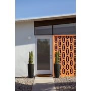 Veradek Mason Series Selena 28 Plastic-Stone Planter 2-Pack Black