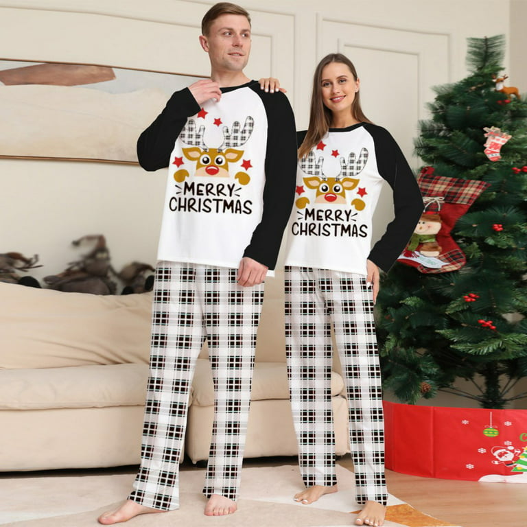 Bullpiano Family Christmas Pajamas Matching Sets Holiday