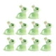 thumbnail image 5 of Adorno de Resina Cola Conejo de Pascua Luminoso Brillante Verde Estatuillas de Conejo, 5 of 8