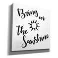 thumbnail image 2 of Epic Graffiti 'Sunshine Stencil Quote'  by Art Licensing Studio Canvas Wall Art, 26" x 26", 2 of 8