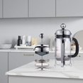 thumbnail image 3 of Cafetera de prensa francesa (12 oz), sistema de prensa, vidrio de borosilicato engrosado resistente al calor, duradero E, 3 of 5