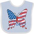 thumbnail image 3 of Inktastic Patriotic Butterfly Girls Baby Bib, 3 of 4