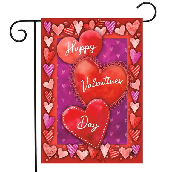 Briarwood Lane Valentine's Heart Trio Garden Flag