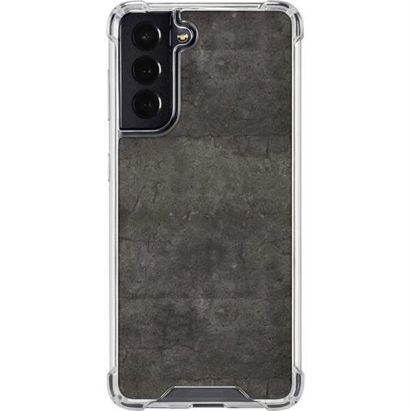 Skinit Concrete Dark Iron Grey Concrete Galaxy S22 Clear Case