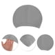 thumbnail image 3 of Gorro de natación de silicona impermeable con relieve único 1 Pc Gris, 3 of 5